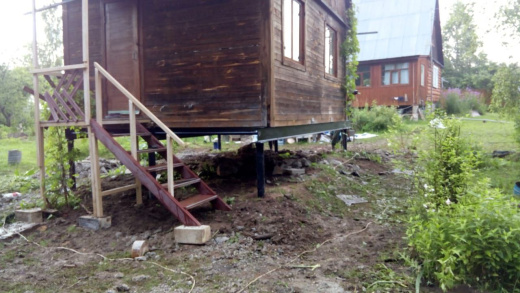 Фундамент на винтовых сваях 8x6м